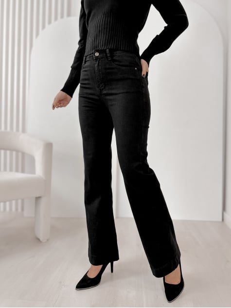 SPODNIE REDFORD CZARNE