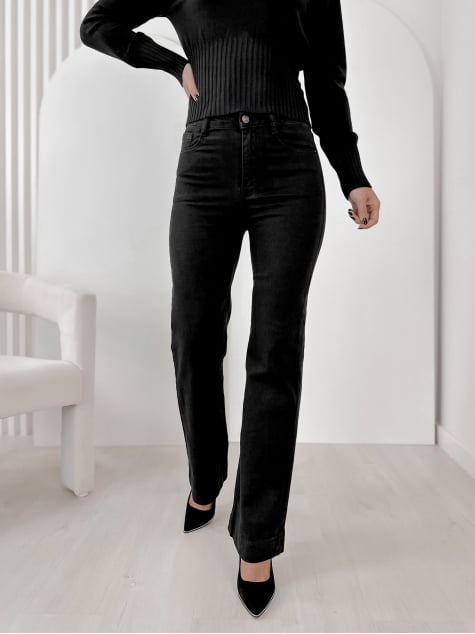 SPODNIE REDFORD CZARNE