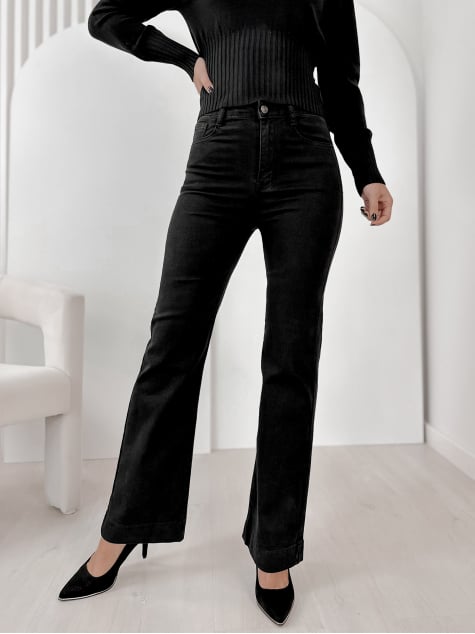 SPODNIE REDFORD CZARNE