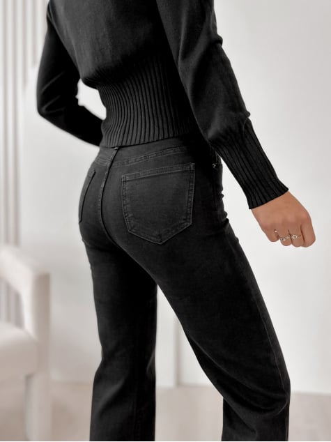 SPODNIE REDFORD CZARNE