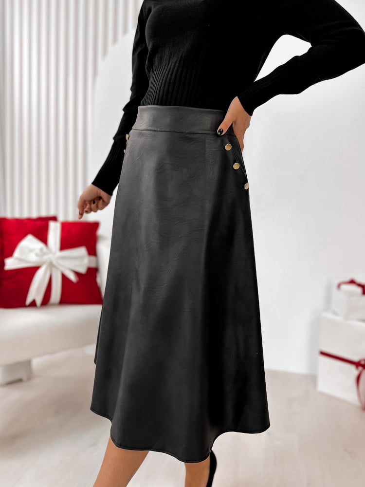 SPÓDNICA GALLIPOLI CZARNA