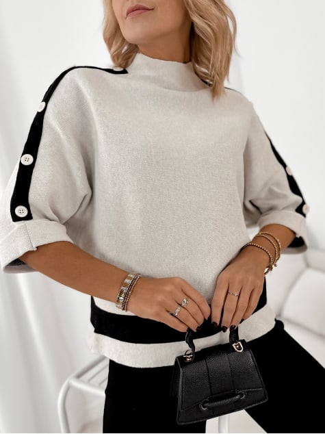 SWETER DALORIA BEŻOWY