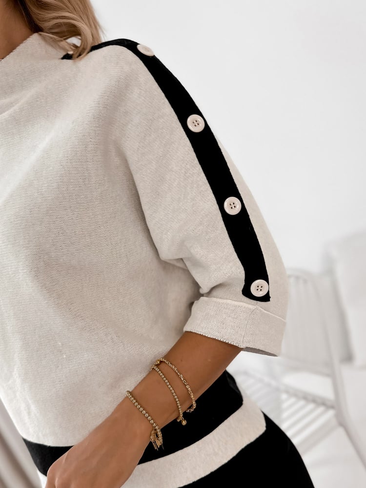 SWETER DALORIA BEŻOWY