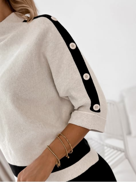 SWETER DALORIA BEŻOWY