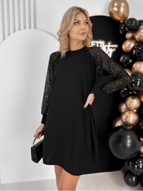 SUKIENKA CLAVIERE CZARNA