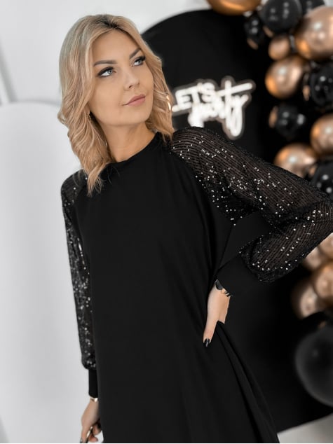 SUKIENKA CLAVIERE CZARNA