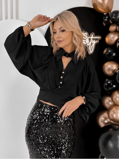 KOSZULA ORTISEI CZARNA