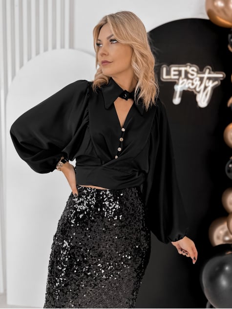 KOSZULA ORTISEI CZARNA