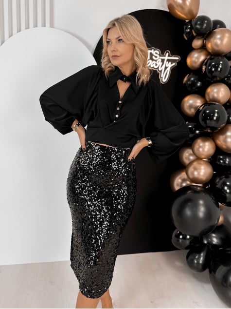 KOSZULA ORTISEI CZARNA