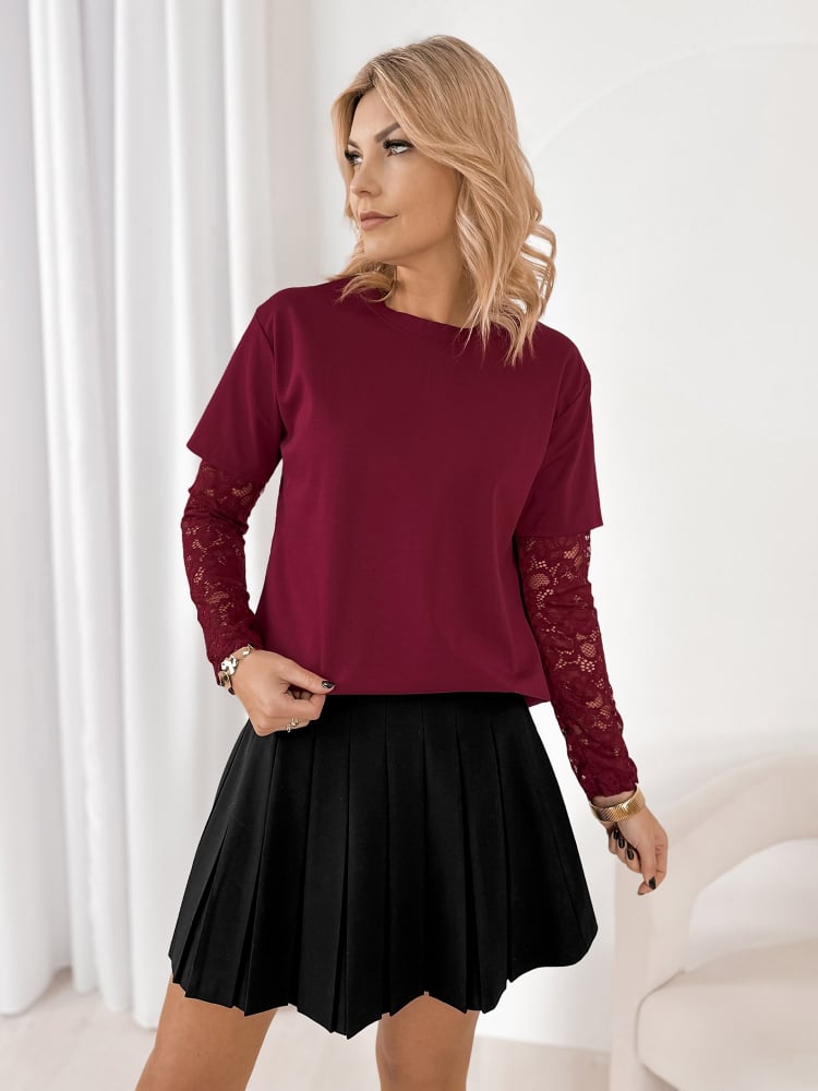 BLUZKA GELLATO BORDOWA