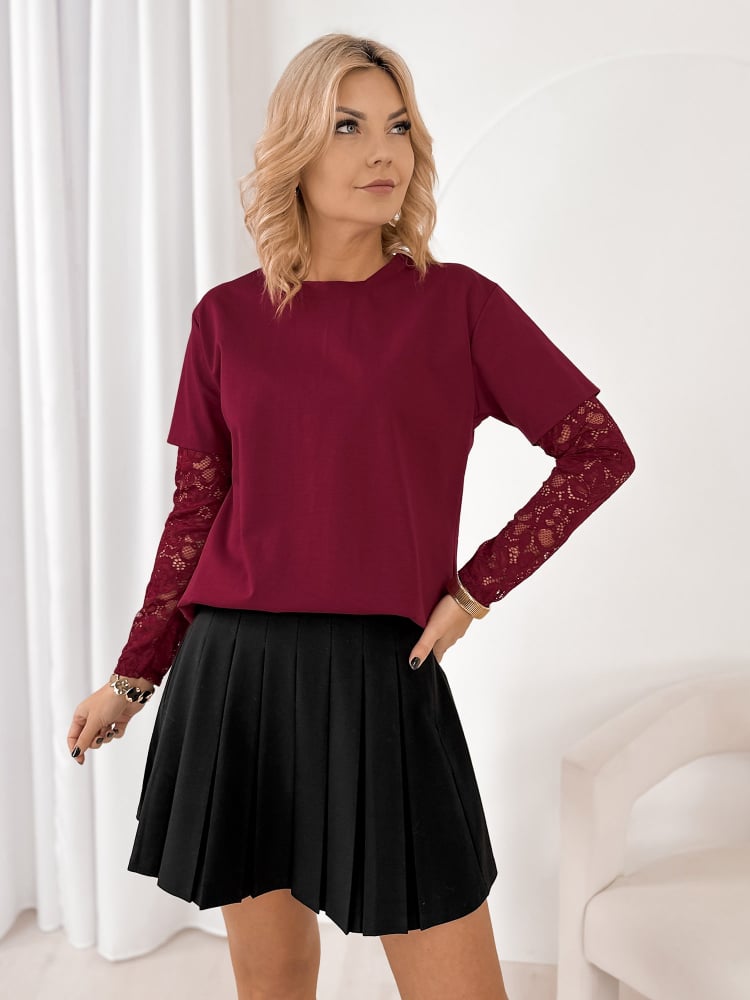 BLUZKA GELLATO BORDOWA