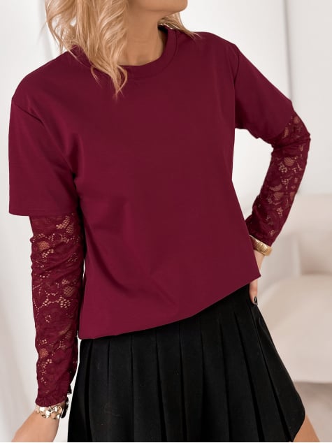 BLUZKA GELLATO BORDOWA