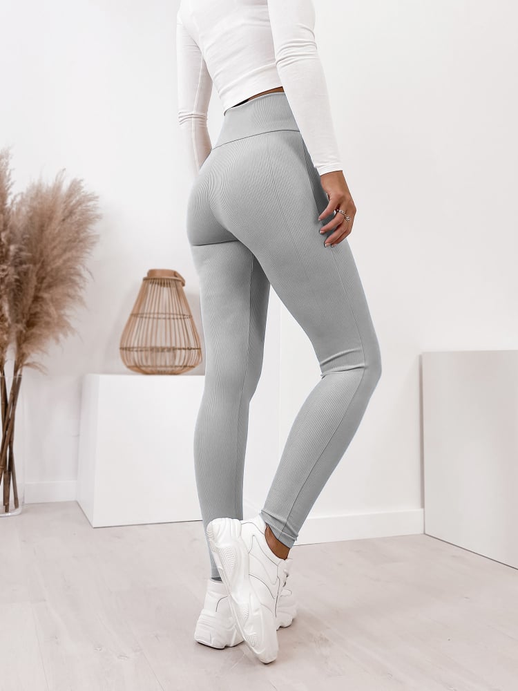 LEGGINSY ODELIA JASNOSZARE