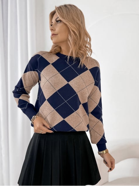 SWETER GRESSONE GRANATOWY