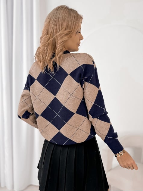 SWETER GRESSONE GRANATOWY