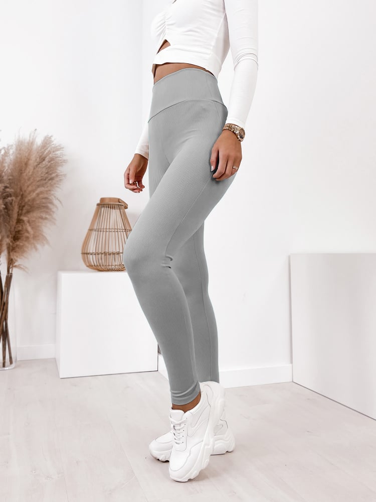 LEGGINSY ODELIA JASNOSZARE