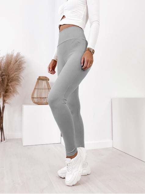 LEGGINSY ODELIA JASNOSZARE