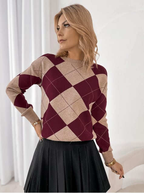 SWETER GRESSONE BORDOWY