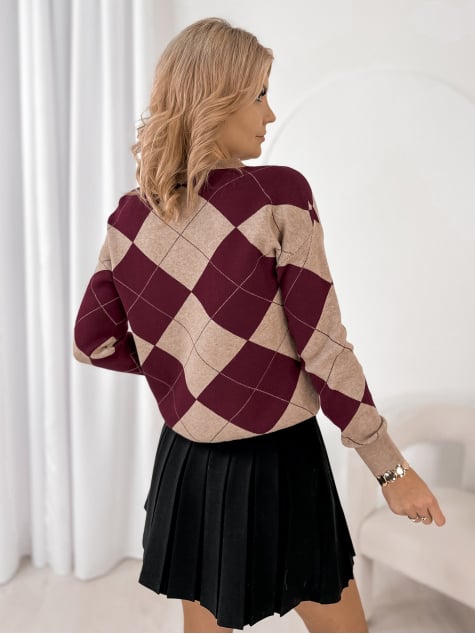 SWETER GRESSONE BORDOWY