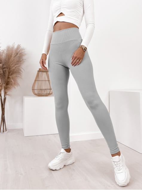 LEGGINSY ODELIA JASNOSZARE