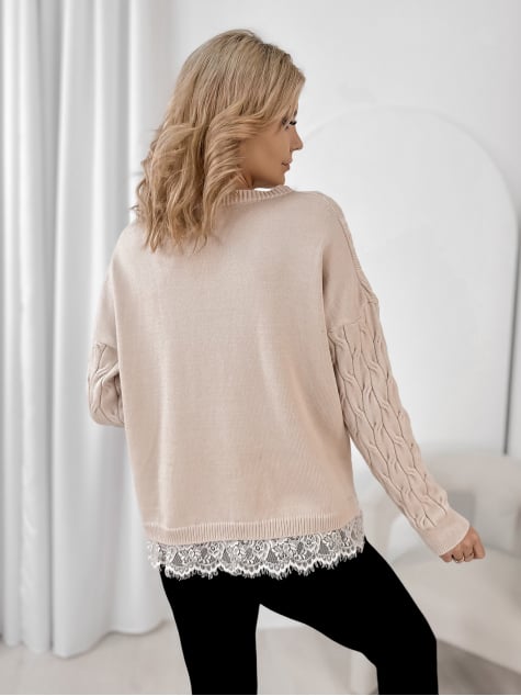 SWETER MORITZ BEŻOWY