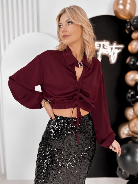 BLUZKA VERBIER BORDOWA