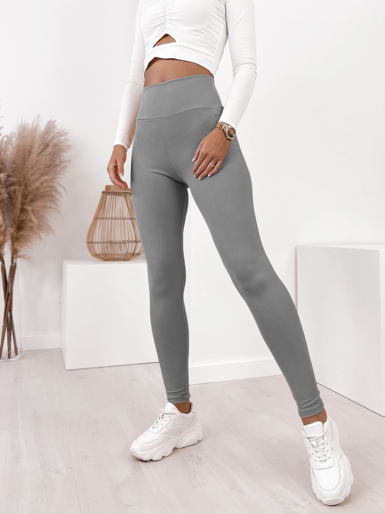LEGGINSY ODELIA CIEMNOSZARE
