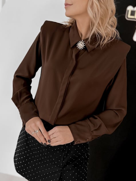 KOSZULA MACEIO BRĄZOWA