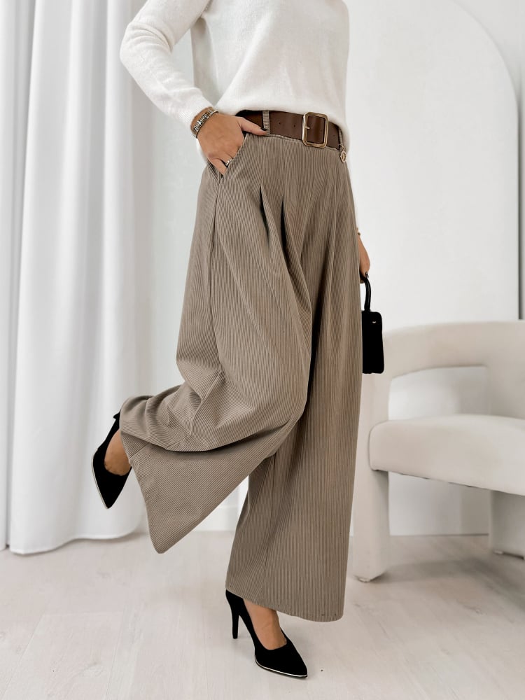 SPODNIE RODNEY CIEMNOBEŻOWE