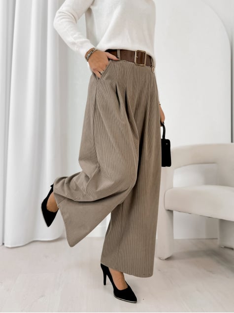 SPODNIE RODNEY CIEMNOBEŻOWE