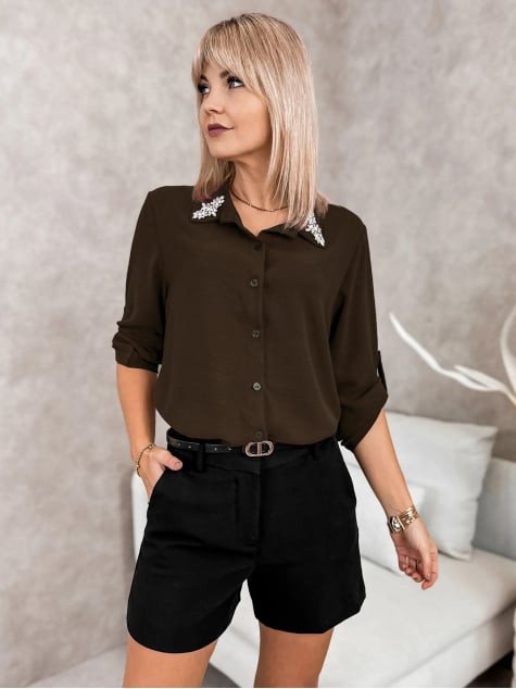 KOSZULA NEVITA BRĄZOWA