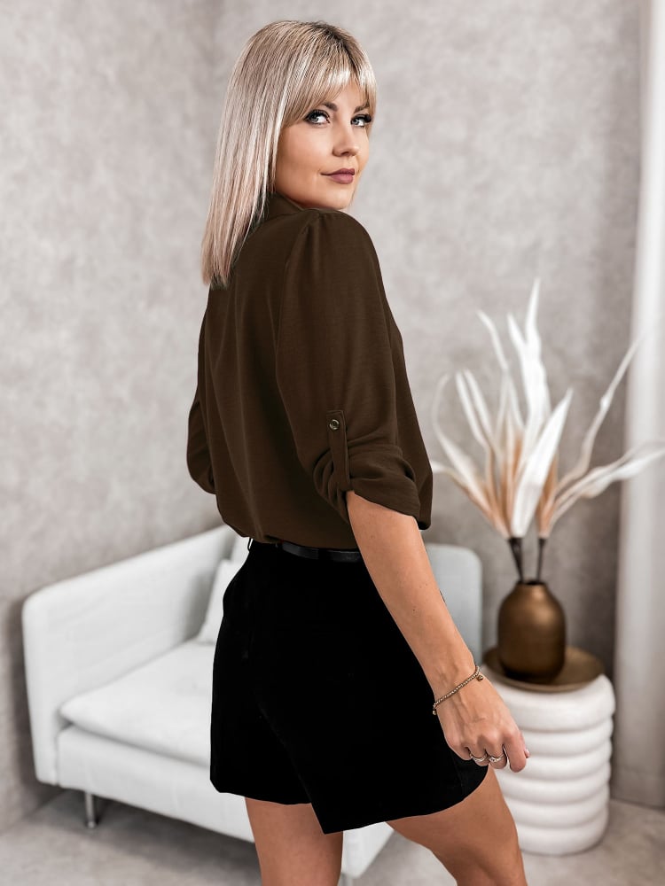 KOSZULA NEVITA BRĄZOWA