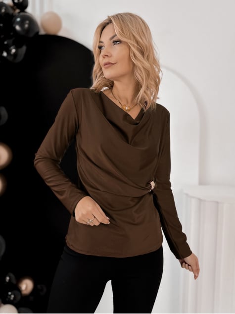 BLUZKA ALBANE JASNOBRĄZOWA