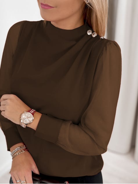 BLUZKA ALSA BRĄZOWA