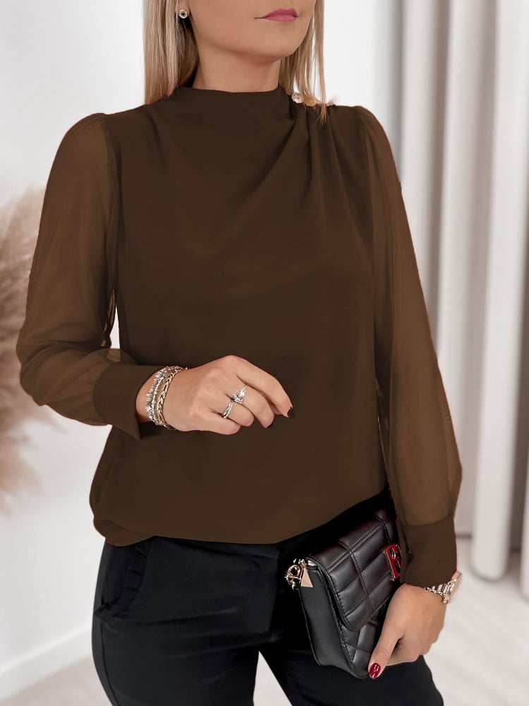 BLUZKA ALSA BRĄZOWA