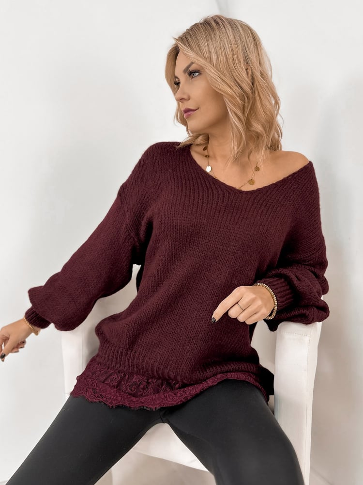 SWETER SUCRE BORDOWY