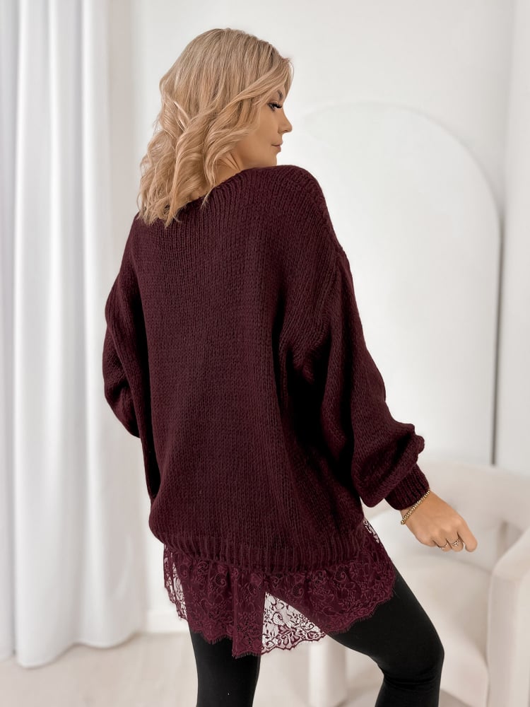 SWETER SUCRE BORDOWY