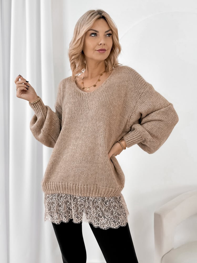 SWETER SUCRE BEŻOWY
