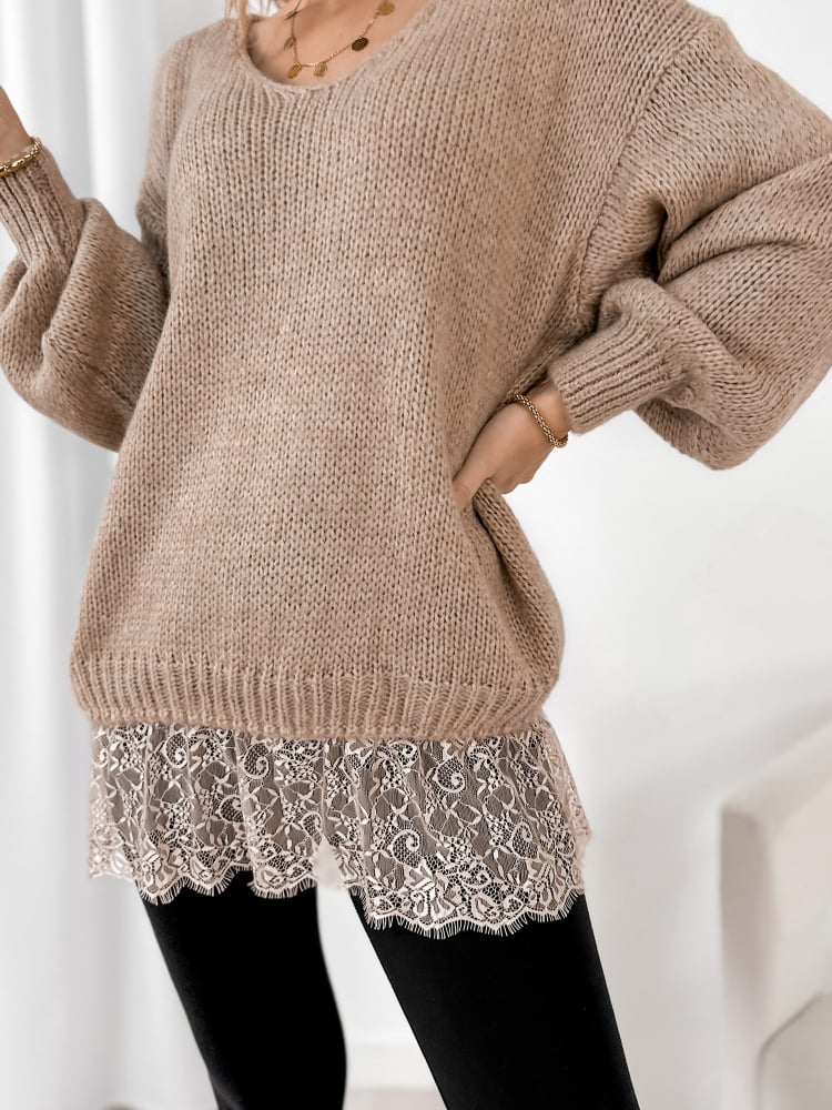 SWETER SUCRE BEŻOWY
