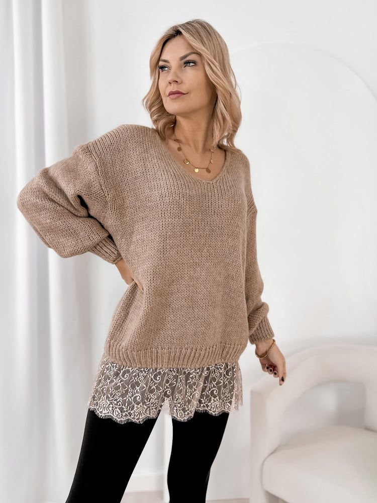 SWETER SUCRE BEŻOWY