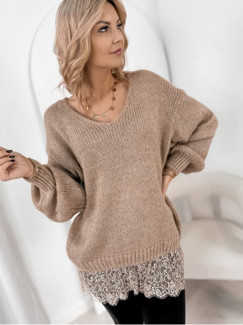 SWETER SUCRE BEŻOWY