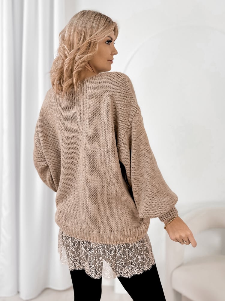 SWETER SUCRE BEŻOWY
