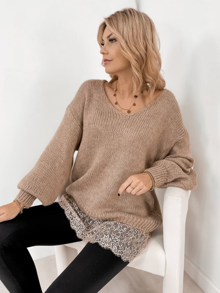 SWETER SUCRE BEŻOWY