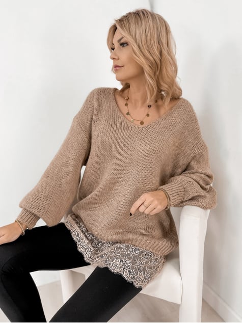 SWETER SUCRE BEŻOWY