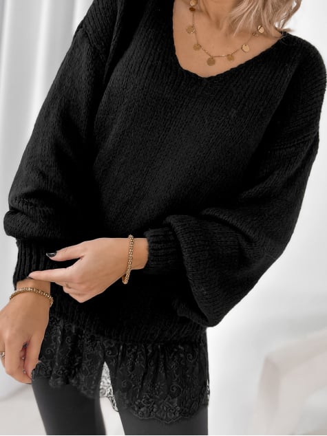 SWETER SUCRE CZARNY