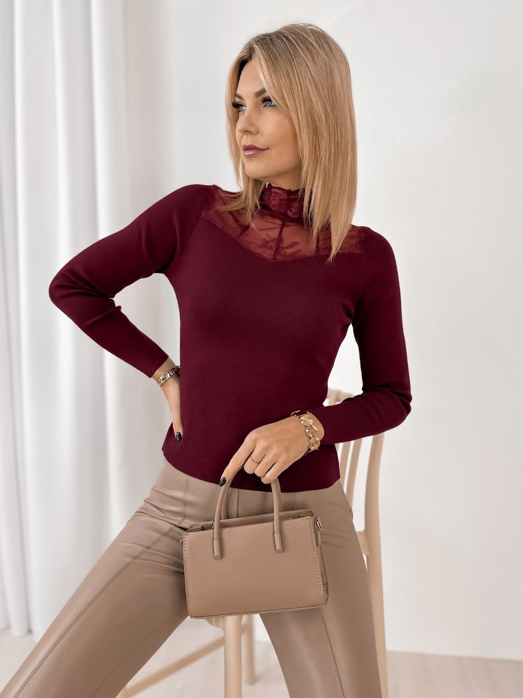 BLUZKA CUENCA BORDOWA