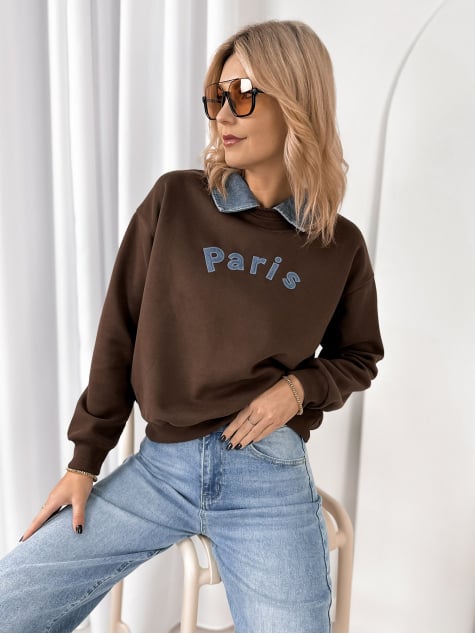 BLUZA BISBEE BRĄZOWA