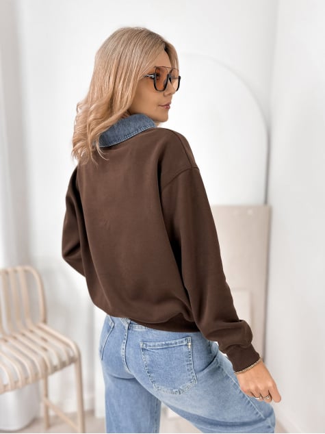 BLUZA BISBEE BRĄZOWA