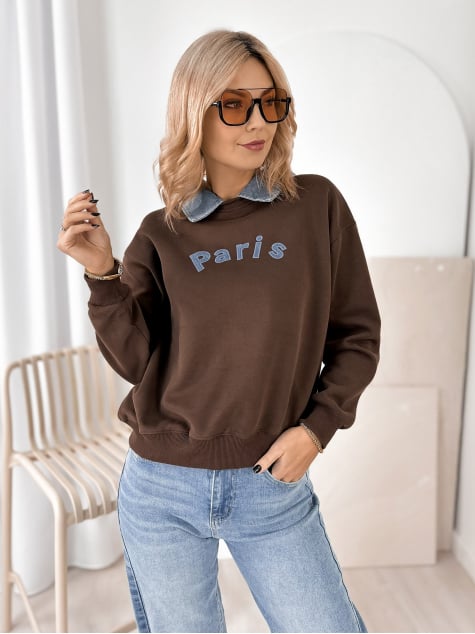 BLUZA BISBEE BRĄZOWA