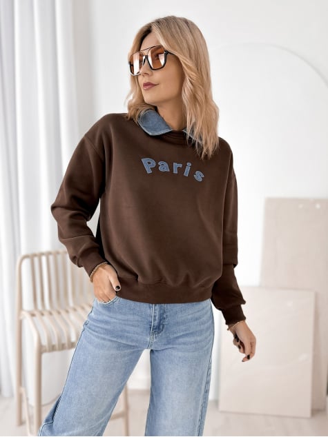 BLUZA BISBEE BRĄZOWA